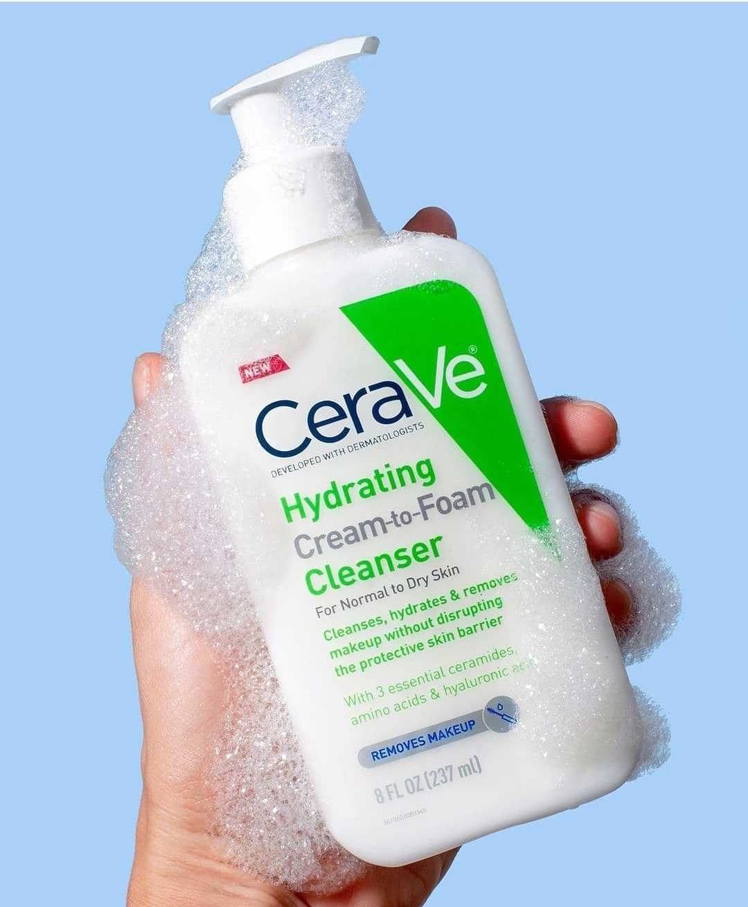 CeraVe Hydrating Cream-to-Foam Cleanser 