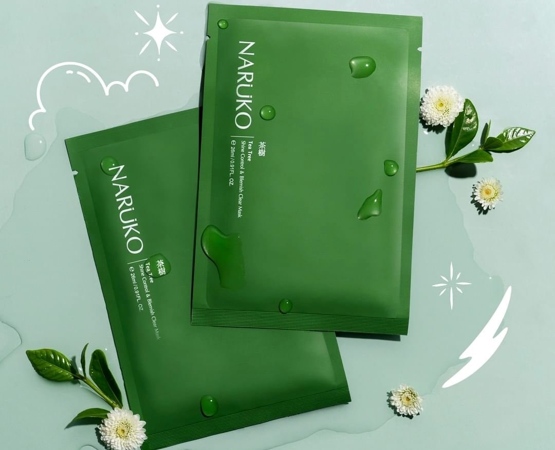Mặt nạ NARUKO Tea Tree Shine Control and Blemish Clear Mask Mặt nạ NARUKO Tea Tree Shine Control and Blemish Clear Mask